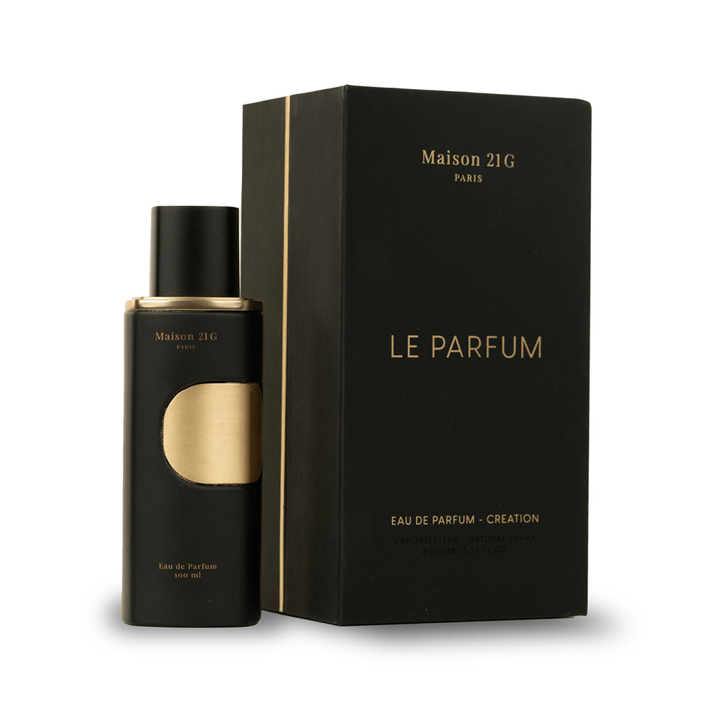 MAISON 21G - Perfume Creation Black Collection -  SOLAR SAFFRON & ORIENTAL OSMANTHUS - 100ml